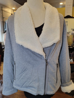 Jersey Knit Fleece Lined Jacket - White Owl Creek Boutique