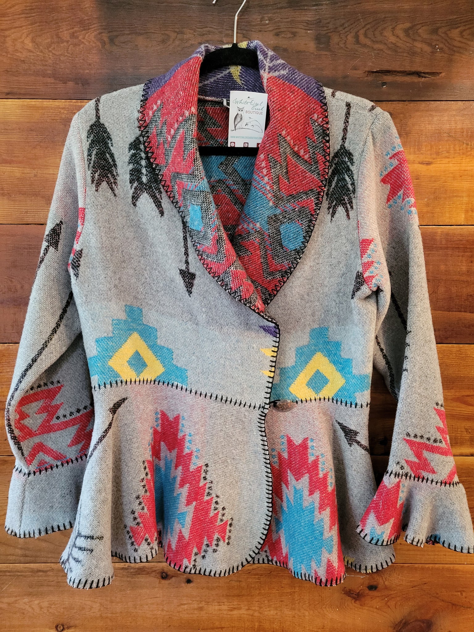 Flounce Jacket - White Owl Creek Boutique