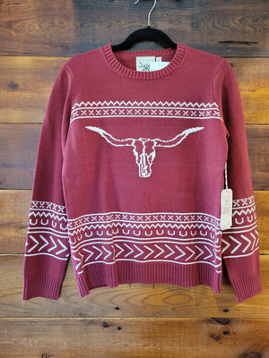 Longhorn Sweater - White Owl Creek Boutique