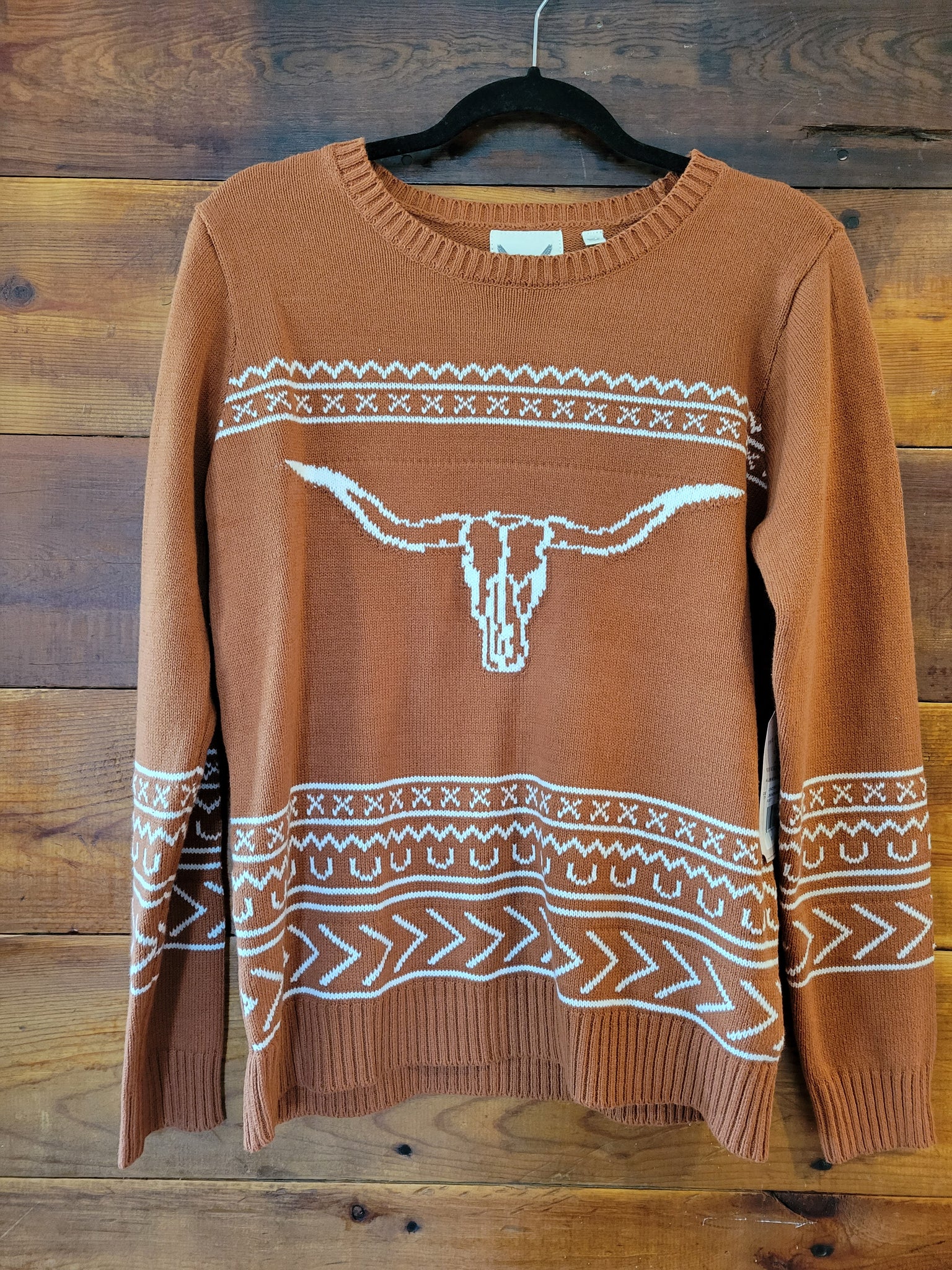 Longhorn Sweater - White Owl Creek Boutique