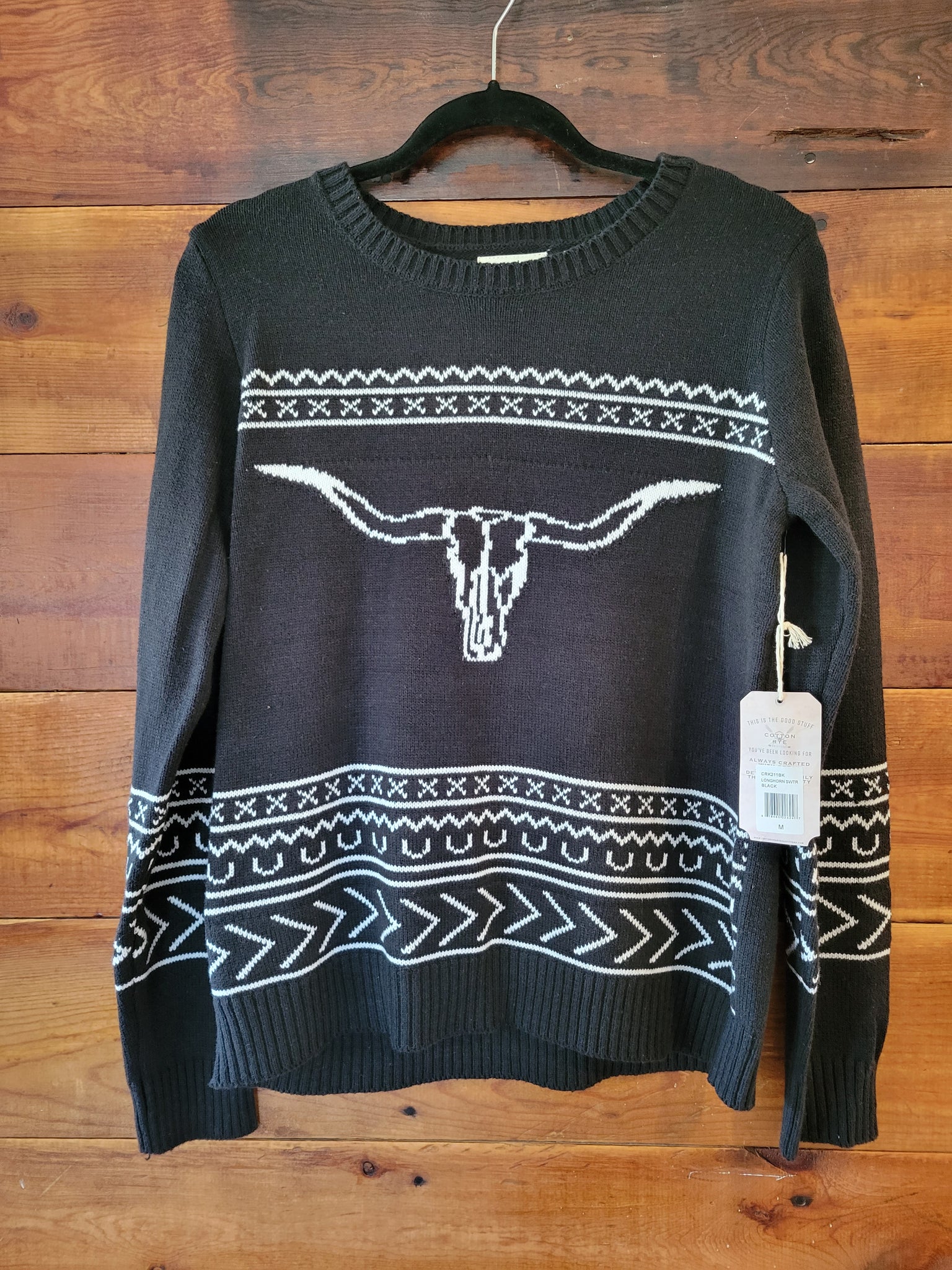 Longhorn Sweater - White Owl Creek Boutique