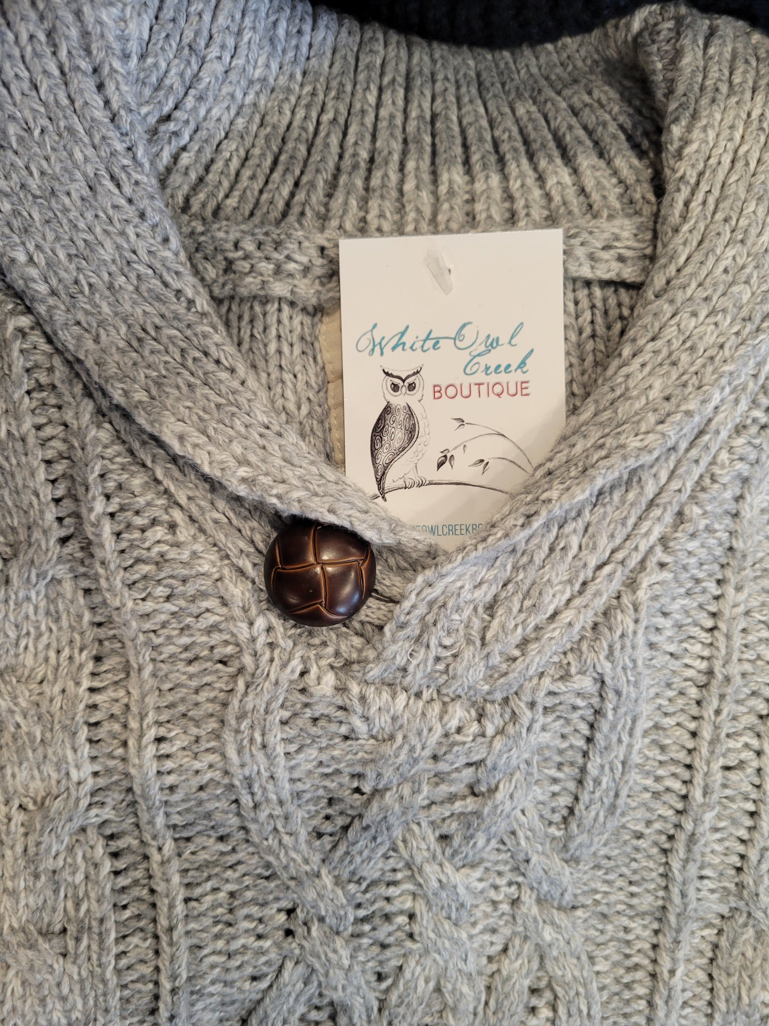 Boy's Cable Knit Sweater - White Owl Creek Boutique