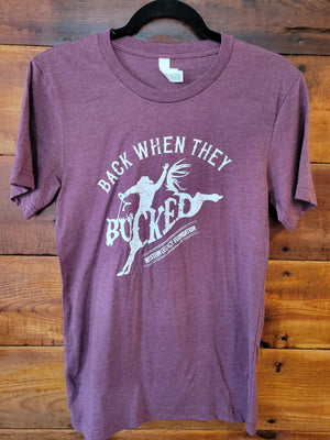 Back When They Bucked Maroon TShirt