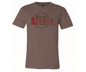 Western Legacy Foundation Unisex T-Shirt Pebble Brown