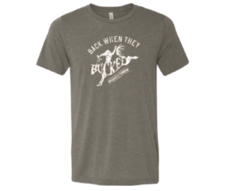 Back When They Bucked Dark Heathered Grey T-Shirt