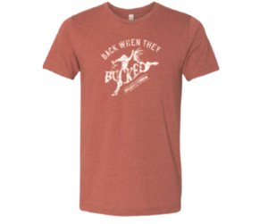 Back When They Bucked T-Shirt Heather Clay
