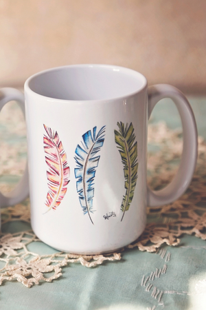 Arrows and Feathers Mugs - White Owl Creek Boutique