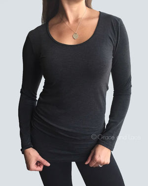 Grace and Lace Perfect Fit Long Sleeve Top - White Owl Creek Boutique
