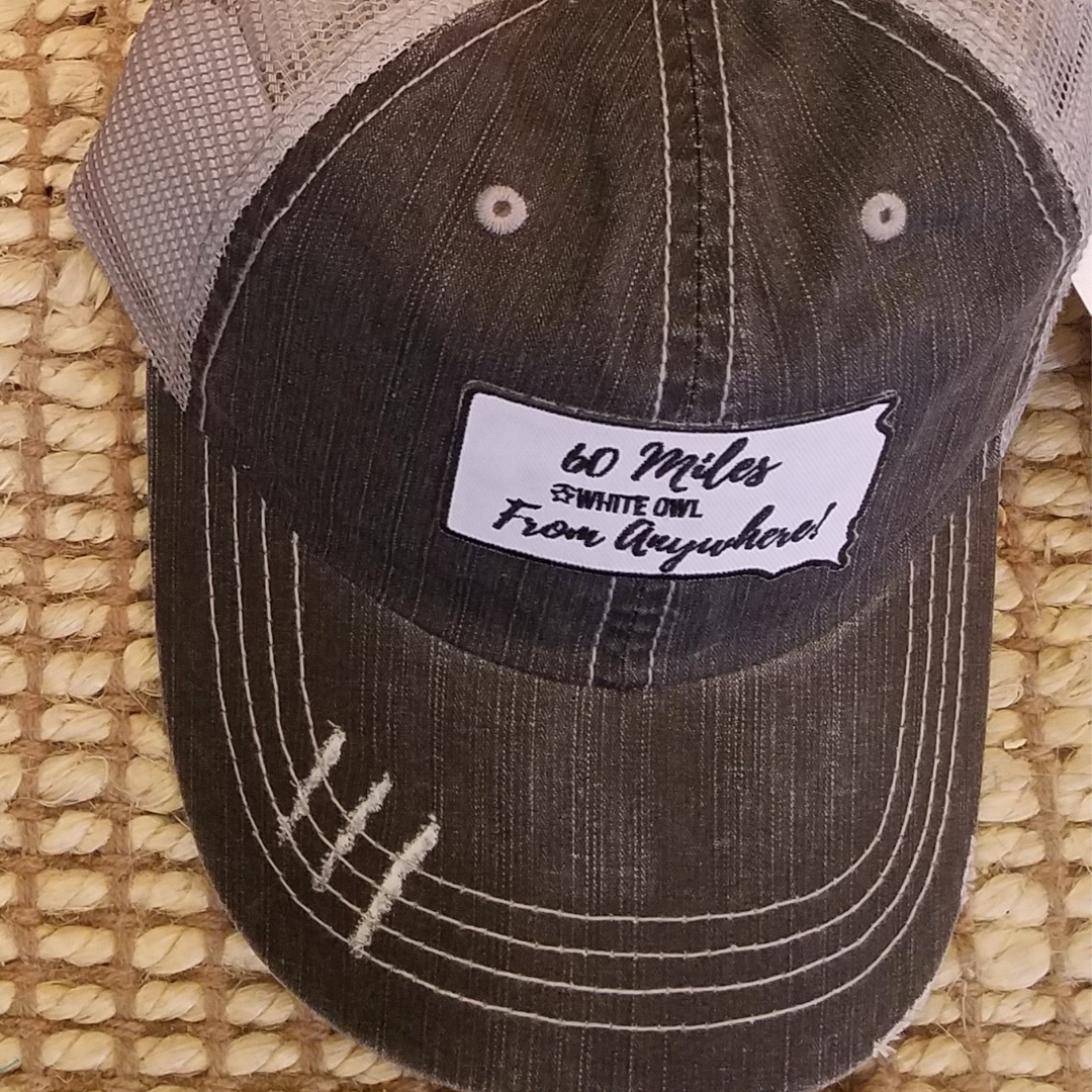 60 Miles from Anywhere Cap - White Owl Creek Boutique