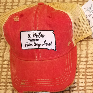 60 Miles from Anywhere Cap - White Owl Creek Boutique