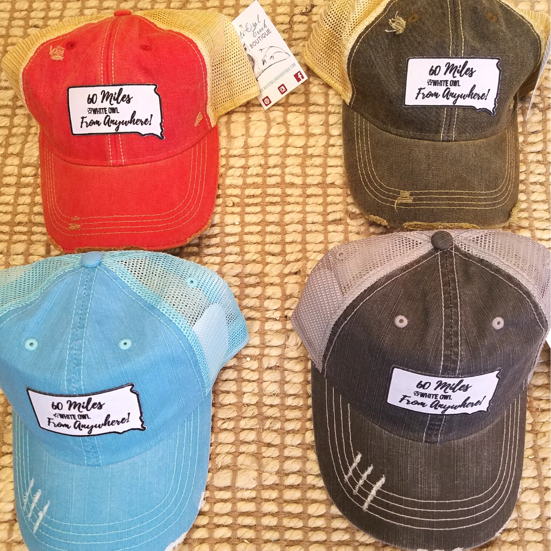 60 Miles from Anywhere Cap - White Owl Creek Boutique