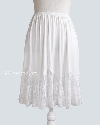 Grace & Lace Lace Flounce Skirt Extender - White Owl Creek Boutique